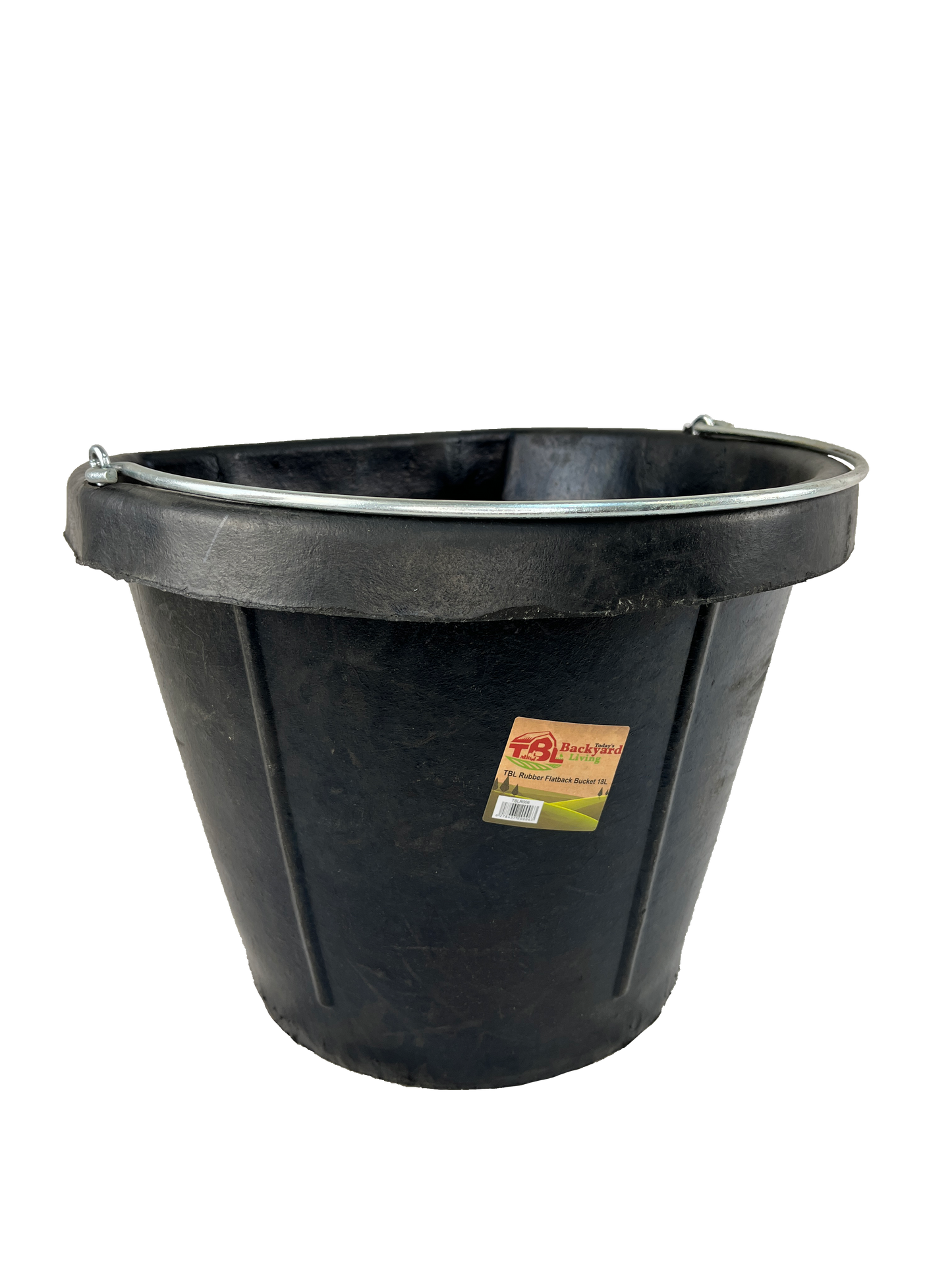 Flatback Rubber Utility Bucket 18 L - 20 Qt