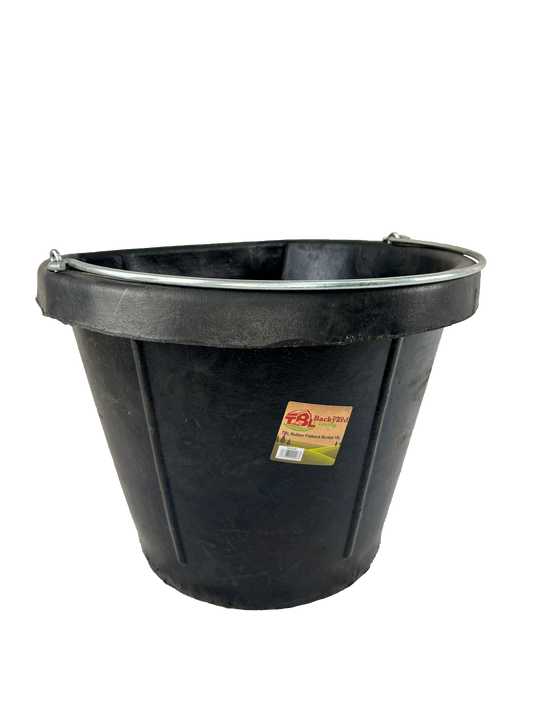 Flatback Rubber Utility Bucket 18 L - 20 Qt