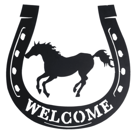 Welcome Sign, Horse