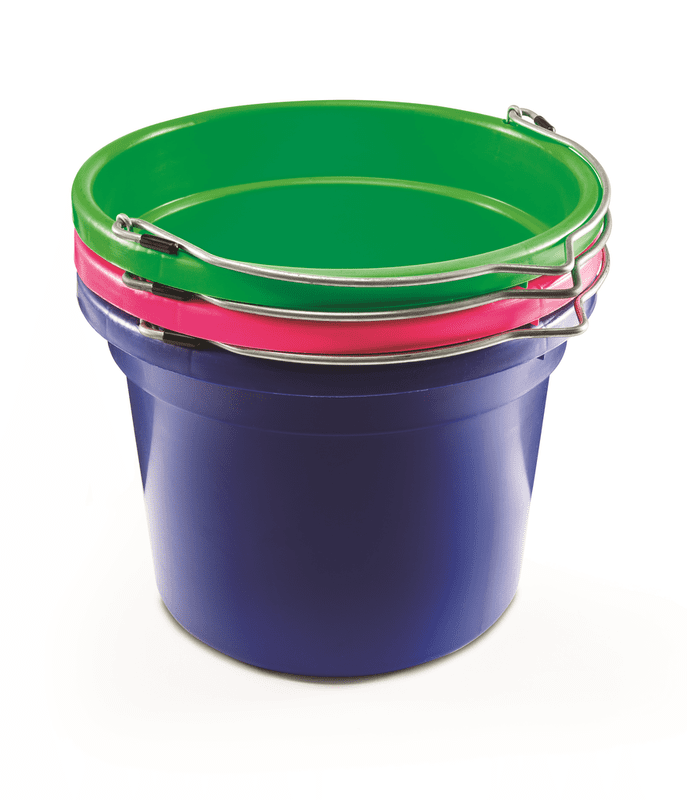 Buckets, Round Plastic, Animal Feed or Water 8 Qt.