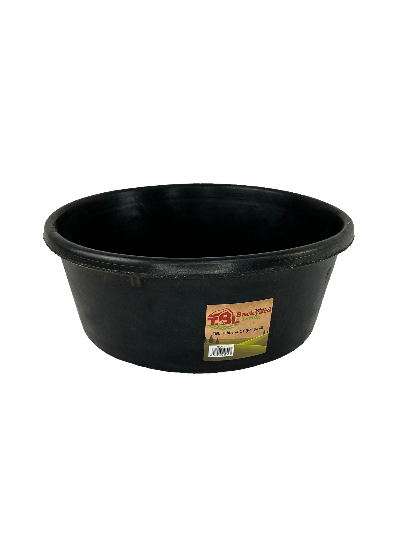 Feed Pans, Black Rubber